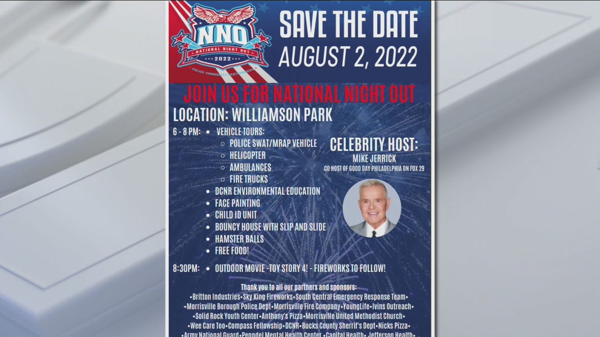 FOX 29's Mike Jerrick to host National Night Out in Bucks County